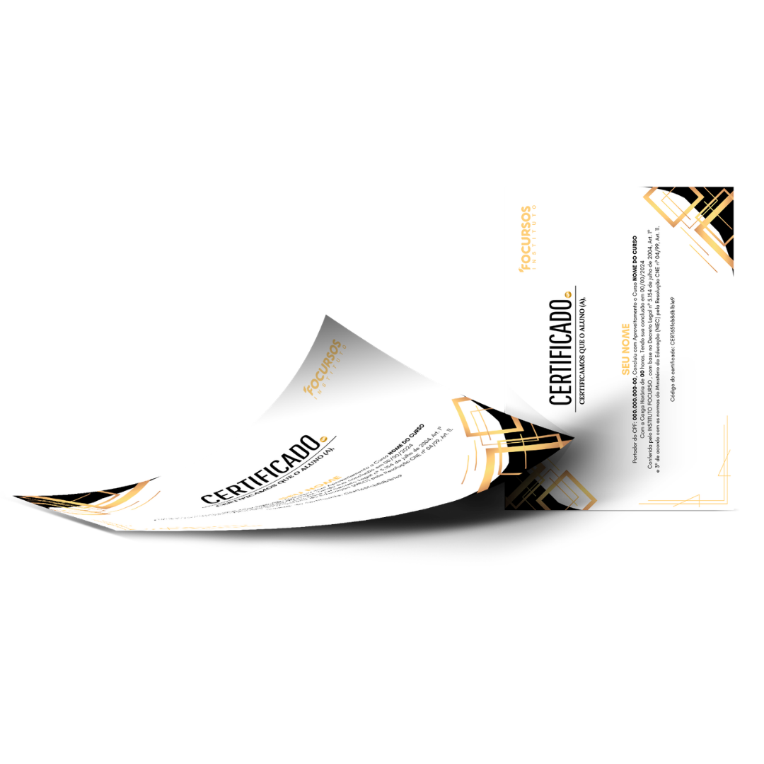 Modelo de certificado emitido pela TechMaster