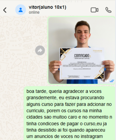 Depoimento de aluno 3